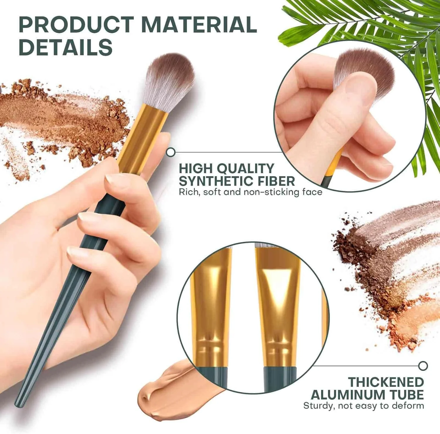 ست برس آرایشی نامزی، ست برس آرایشی، ست 9 عددی برس آرایشی مسافرتی، برس های آرایشی برای کرم پودر صورت، رژگونه، سایه چشم (بنفش)