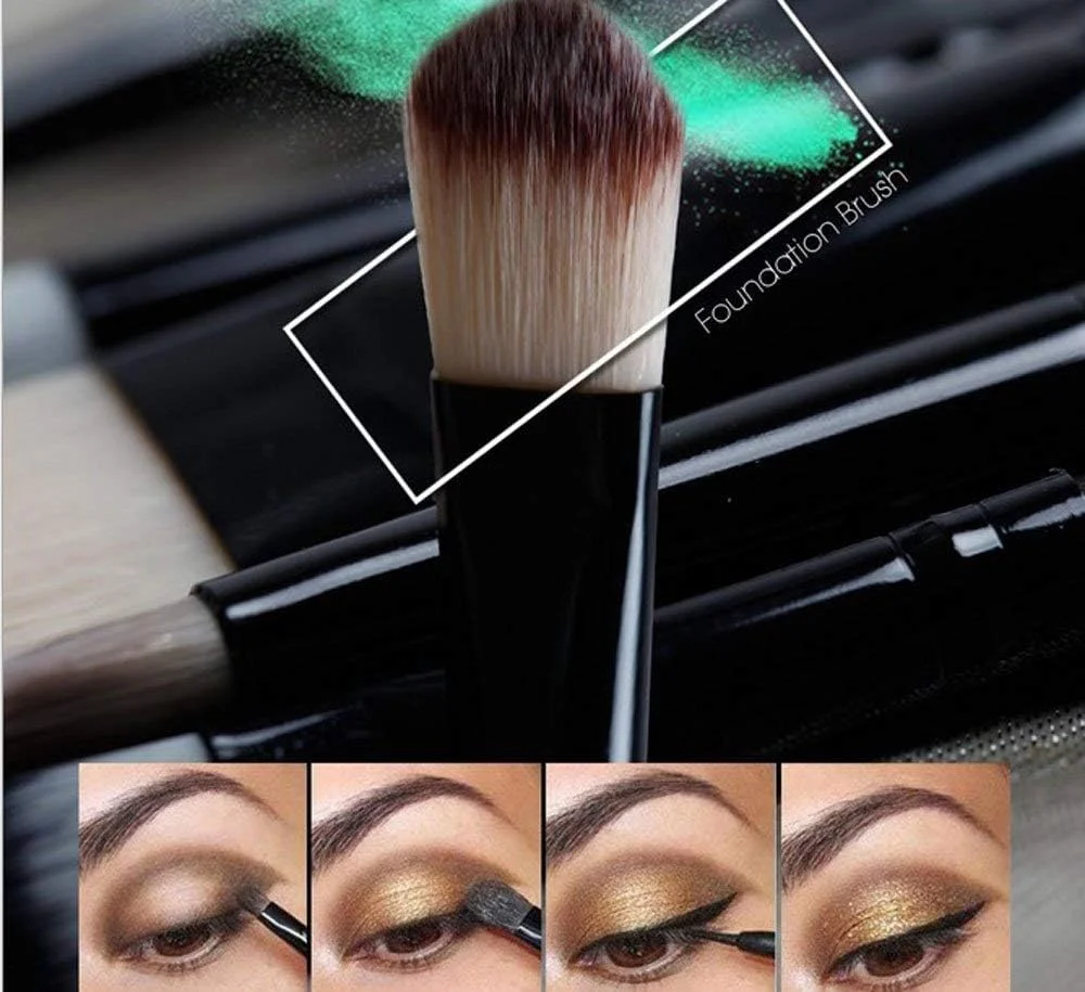 ست برس آرایشی 20 تکه NESA، حرفه ای برای صورت، سایه چشم، خط چشم، کرم پودر، رژگونه، رژ لب، برس های آرایشی پودری، مایع، کرمی، ابزار برس ترکیبی (مشکی) ست برس آرایشی 20 تکه NESA، حرفه ای برای صورت، سایه چشم، خط چشم، کرم پودر، رژگونه، رژ لب، برس های آرایشی پودری، مایع، کرمی، ابزار برس ترکیبی (مشکی)