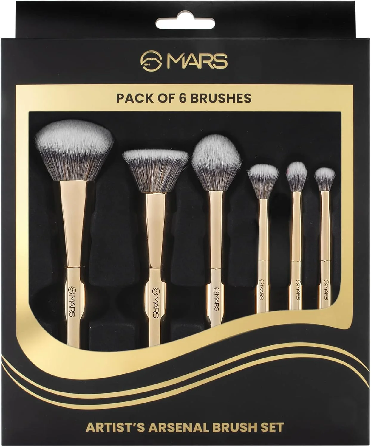 ست برس آرایشی حرفه ای 6 تکه مارس