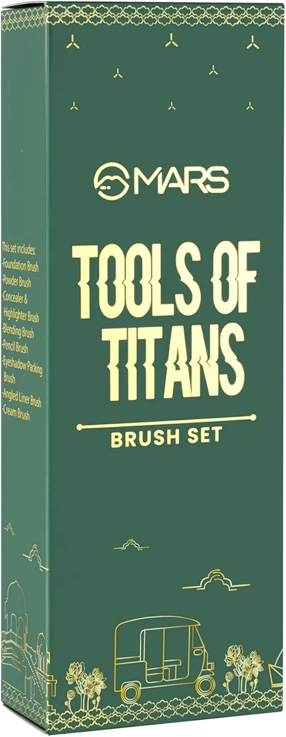 ست برس آرایشی ۸ تکه حرفه ای مارس پریمیوم BS02 مناسب استفاده حرفه ای و خانگی