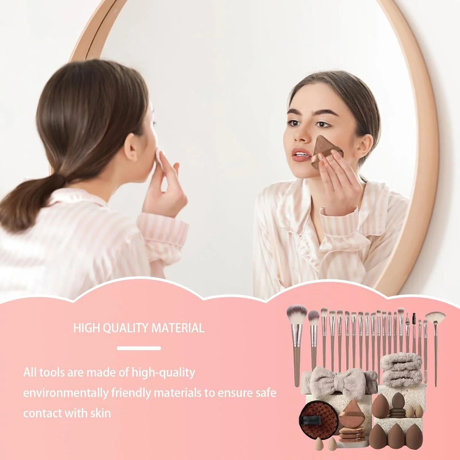 Makeup Tool Set,Make up Brush Sets for Women - Professional Beauty Kit for Foundation Contouring Eyeshadow Women Girls Make up Application