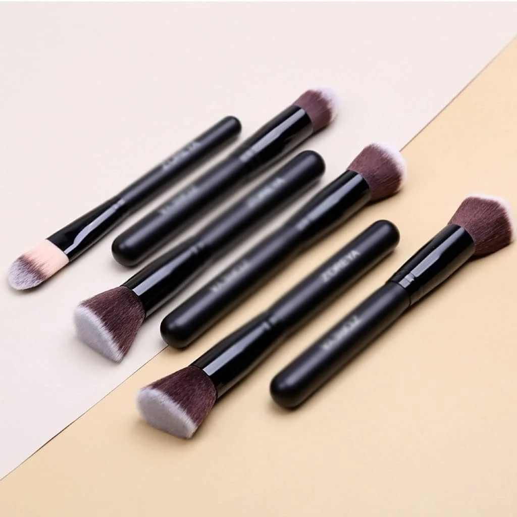 ست ابزار آرایشی، برس پودر آرایشی مشکی، 18 تکه، ست کامل