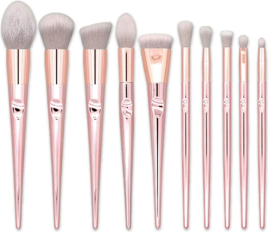 ست برس آرایشی ریل تکنیک هامکاو ۱۰ تکه، شامل برس های صورت، رژگونه، سایه چشم، کرم پودر، کانسیلر، برس های آرایشی صورتی مناسب سفر برای مبتدیان (رزگلد) ست برس آرایشی ریل تکنیک هامکاو ۱۰ تکه، شامل برس های صورت، رژگونه، سایه چشم، کرم پودر، کانسیلر، برس های آرایشی صورتی مناسب سفر برای مبتدیان (رزگلد)