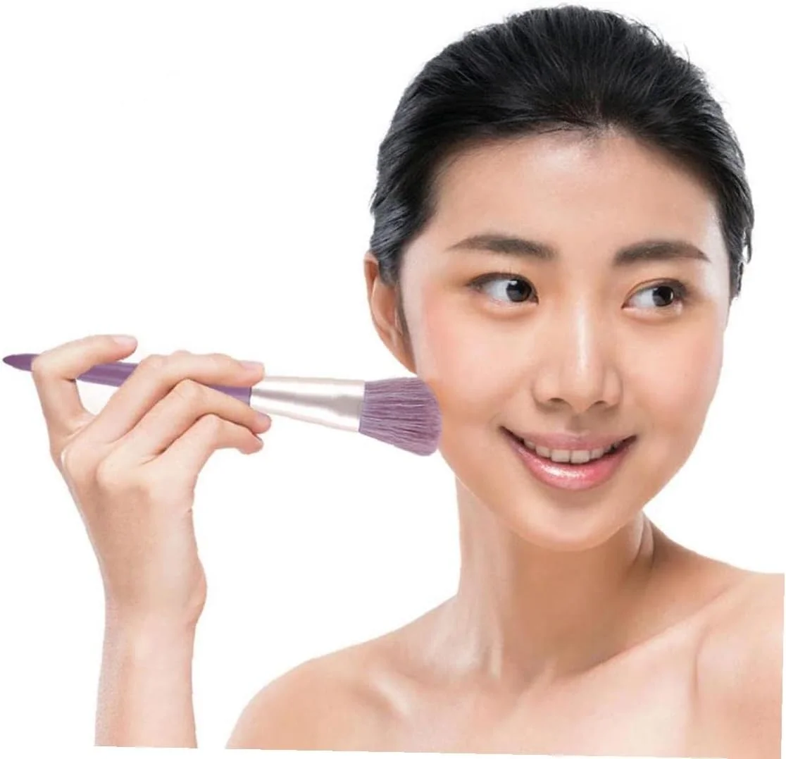 ست برس آرایشی بنفش حرفه ای، ست برس های ترکیبی، 9 عدد، مدل 1، ابزار مانیکور