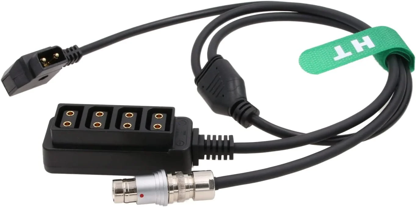 HangTon D-TAP Power Splitter Cable for Phantom VEO 4K 640S 990S 1310S Camera D-tap to Fischer 12-pin 50cm
