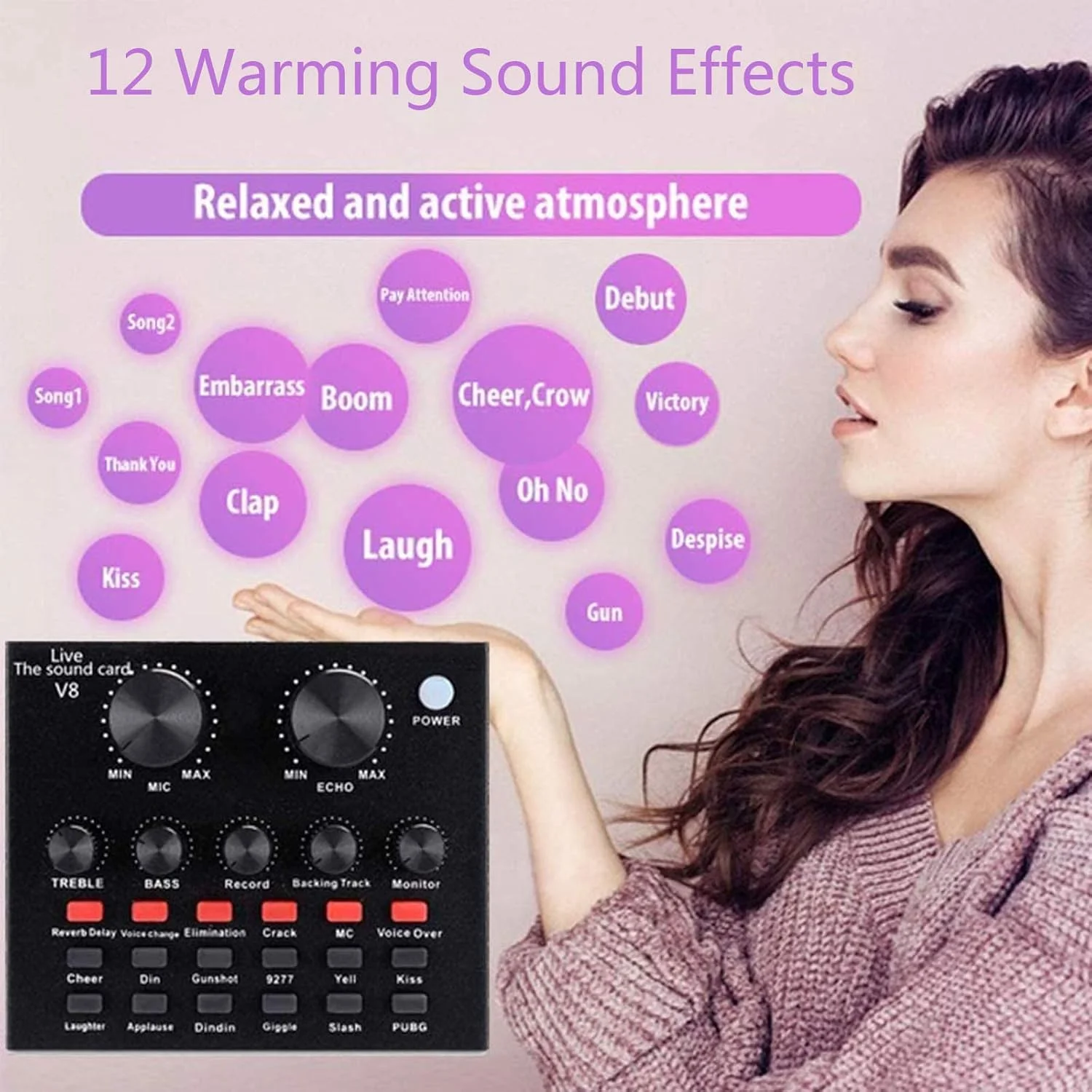 ست میکروفون QDDVGTGDS BM-800 با میکسر صدا، تغییر دهنده صدا، جعبه صوتی با افکت های مختلف، منبع تغذیه فانتوم 48 ولت، بازوی قیچی تعلیق قابل تنظیم، کیت کارت صدای زنده ست میکروفون QDDVGTGDS BM-800 با میکسر صدا، تغییر دهنده صدا، جعبه صوتی با افکت های مختلف، منبع تغذیه فانتوم 48 ولت، بازوی قیچی تعلیق قابل تنظیم، کیت کارت صدای زنده