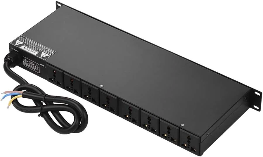 کنترلر توالی برق رک مونت 10 خروجی Morelian DB2-02، محافظ برق، تنظیم کننده منبع تغذیه با نمایشگر LED و رابط USB برای تجهیزات DJ، سیستم های صوتی و ضبط کنترلر توالی برق رک مونت 10 خروجی Morelian DB2-02، محافظ برق، تنظیم کننده منبع تغذیه با نمایشگر LED و رابط USB برای تجهیزات DJ، سیستم های صوتی و ضبط