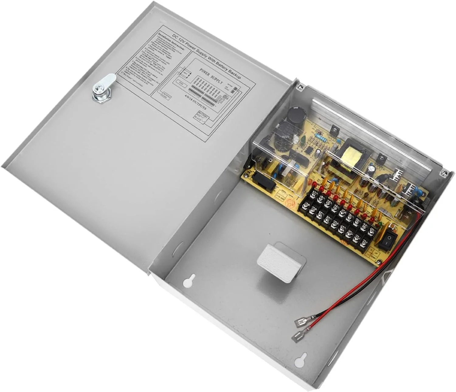 جعبه منبع تغذیه کنترل دسترسی نصب عمودی RIZGHWOY مدل UPS 12V 10A با عملکرد خاموش شدن تاخیری جعبه منبع تغذیه کنترل دسترسی نصب عمودی RIZGHWOY مدل UPS 12V 10A با عملکرد خاموش شدن تاخیری