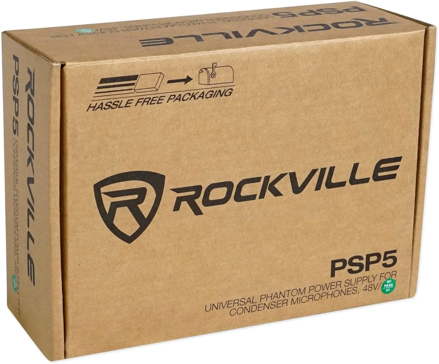منبع تغذیه فانتوم 48 ولت یونیورسال Rockville PSP5 برای 4 میکروفون کندانسر