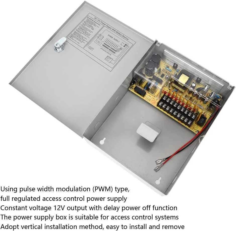 جعبه منبع تغذیه Zhed، UPS PWM 12V 10A 9Ch جعبه منبع تغذیه کنترل دسترسی روش خنک کننده نصب عمودی جعبه منبع تغذیه سیستم های کنترل دسترسی برای لوازم صنعتی جعبه منبع تغذیه Zhed، UPS PWM 12V 10A 9Ch جعبه منبع تغذیه کنترل دسترسی روش خنک کننده نصب عمودی جعبه منبع تغذیه سیستم های کنترل دسترسی برای لوازم صنعتی