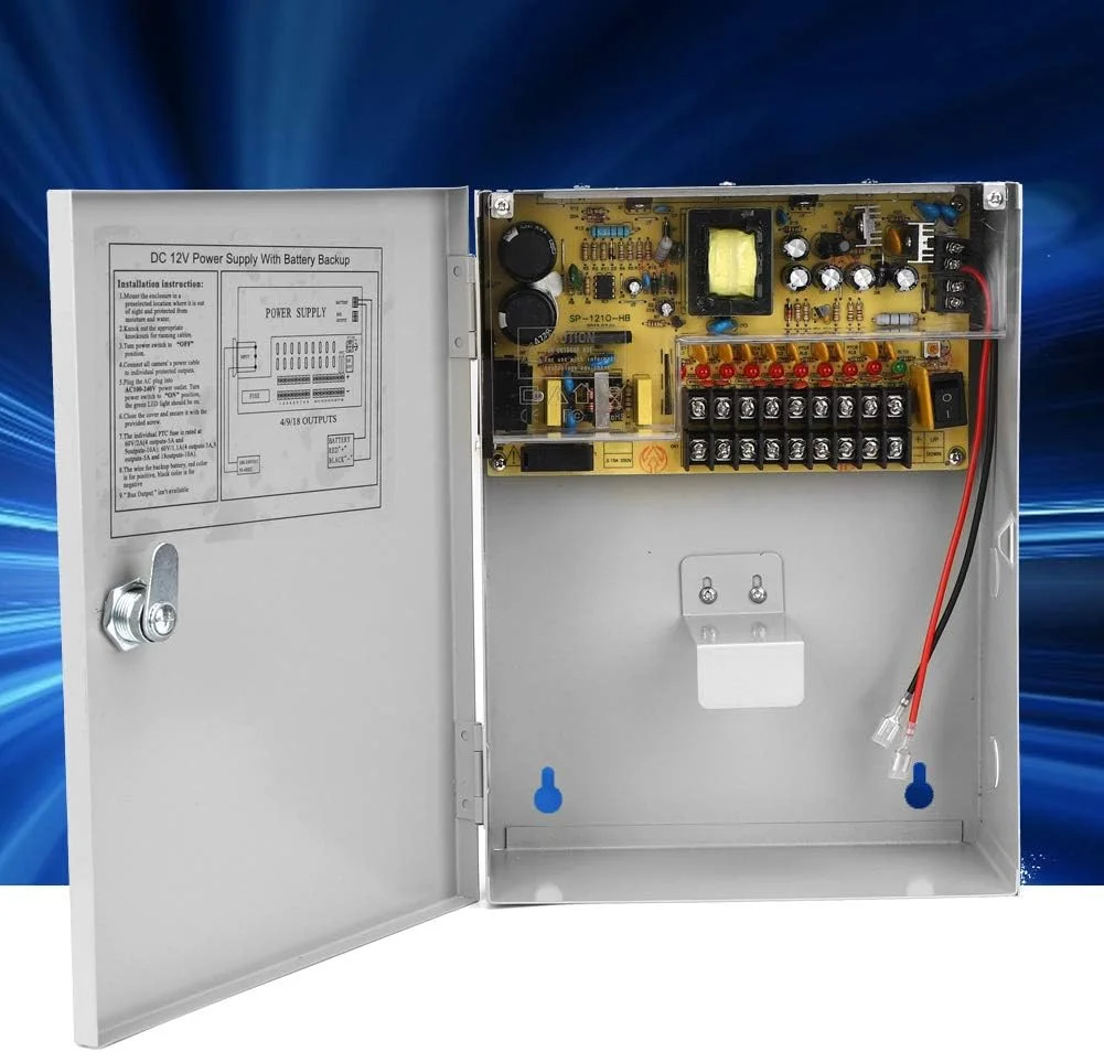 جعبه منبع تغذیه Zhed، UPS PWM 12V 10A 9Ch جعبه منبع تغذیه کنترل دسترسی روش خنک کننده نصب عمودی جعبه منبع تغذیه سیستم های کنترل دسترسی برای لوازم صنعتی جعبه منبع تغذیه Zhed، UPS PWM 12V 10A 9Ch جعبه منبع تغذیه کنترل دسترسی روش خنک کننده نصب عمودی جعبه منبع تغذیه سیستم های کنترل دسترسی برای لوازم صنعتی