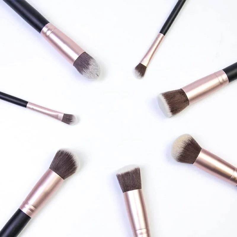 Makeup Brush Set, Cosmetic Wood Handle Brushes 14 Pcs for Foundation Blending Brush Concealer Eyeshadow