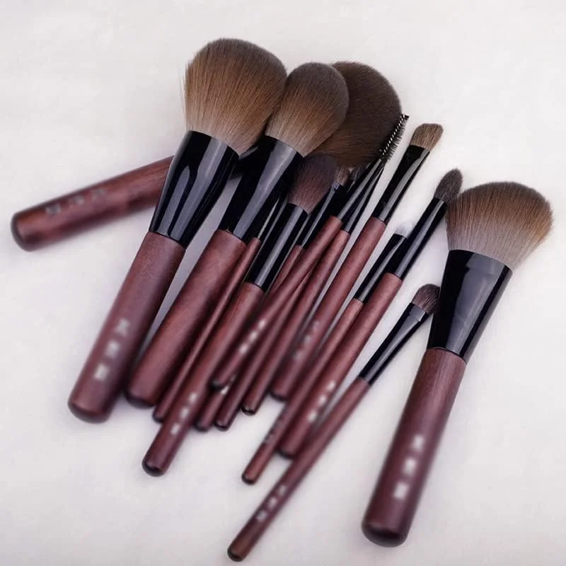 ست براش آرایشی - ست کامل براش مبتدی - براش پودر، براش پرداخت رنگ، براش سایه چشم، براش خط چشم