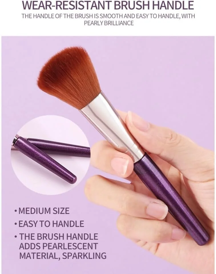 ست برس آرایشی 18 تکه حرفه ای شامل برس های پودر صورت، کرم پودر، ترکیب کننده، رژگونه، سایه چشم، برس های آرایشی برای دختران و زنان، برس های کانسیلر مصنوعی با کیفیت عالی، خط چشم ابرو، برس های هایلایتر و اسفنج ترکیب کننده، کیت نهایی وگان ست برس آرایشی 18 تکه حرفه ای شامل برس های پودر صورت، کرم پودر، ترکیب کننده، رژگونه، سایه چشم، برس های آرایشی برای دختران و زنان، برس های کانسیلر مصنوعی با کیفیت عالی، خط چشم ابرو، برس های هایلایتر و اسفنج ترکیب کننده، کیت نهایی وگان