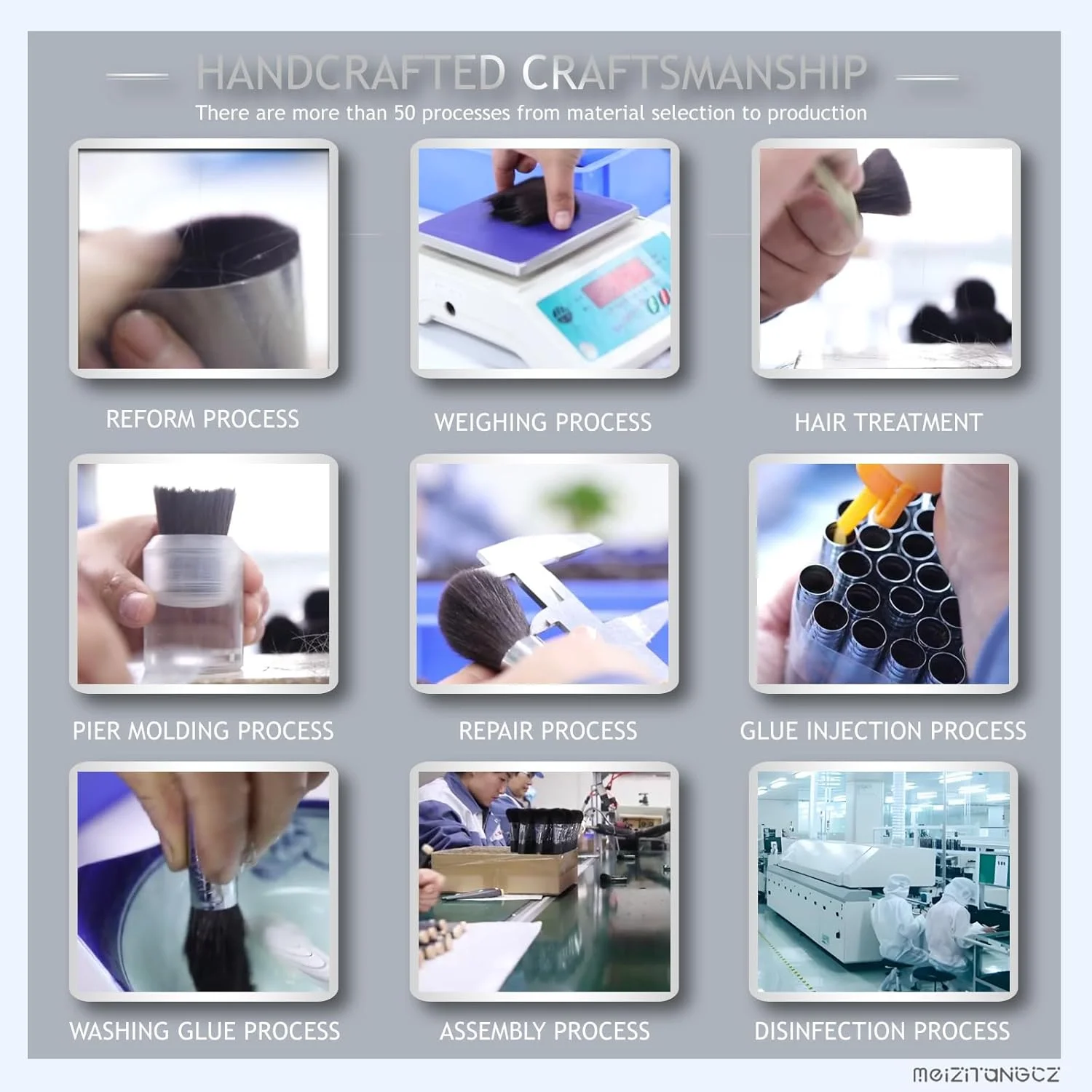 ست برس آرایشی 10 عددی، ست ابزار آرایشی حرفه ای، پودر مصنوعی ممتاز، کرم پودر، کانتور، رژگونه، کانسیلر چشم با جعبه نانومغناطیسی