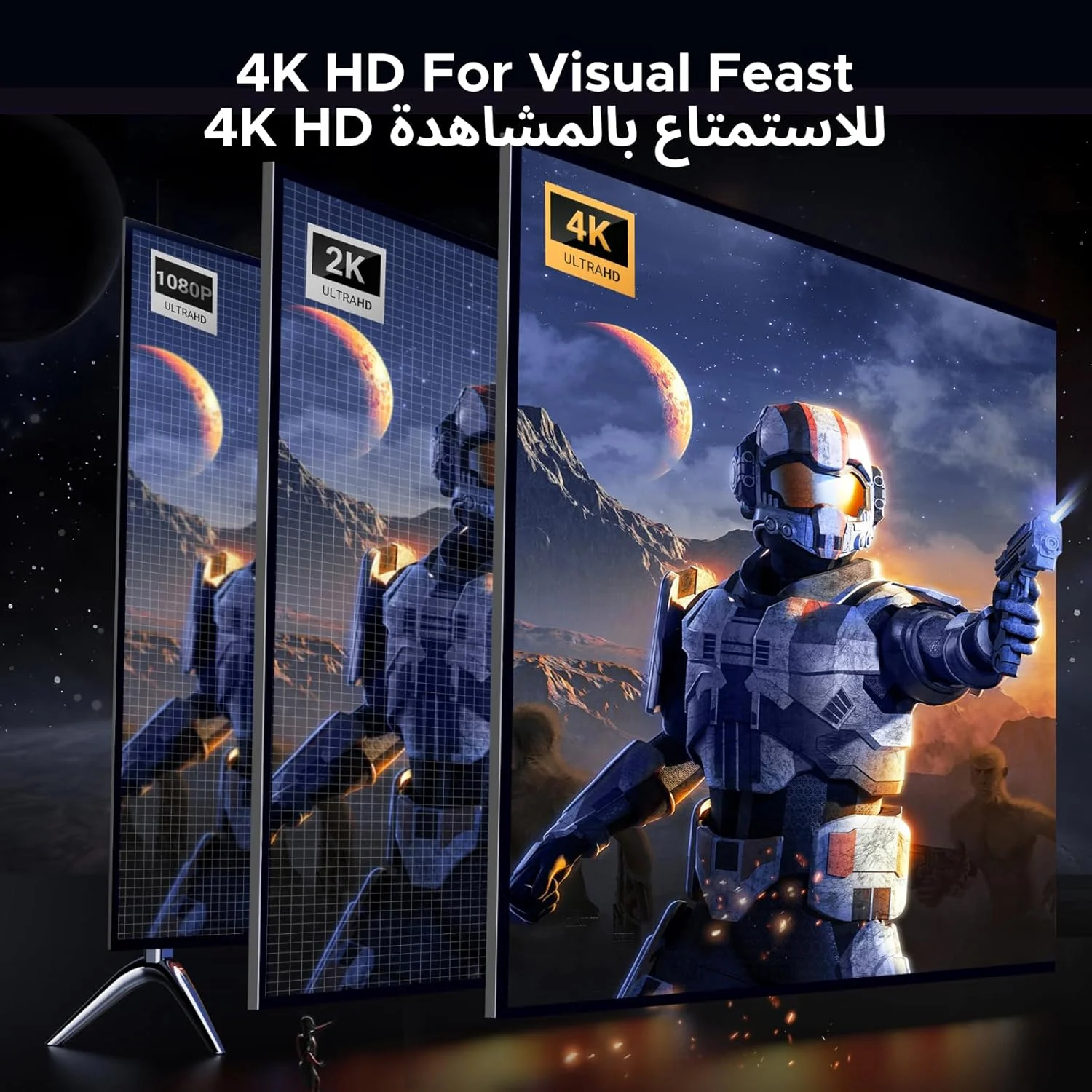 آداپتور DisplayPort به HDMI یوگرین 4K@60Hz به طول 0.2 متر، [تبدیل یک طرفه DP به HDMI] کابل بافته شده نایلونی نر به ماده، سازگار با HP/Dell/ThinkPad/AMD/NVIDIA/Desktop