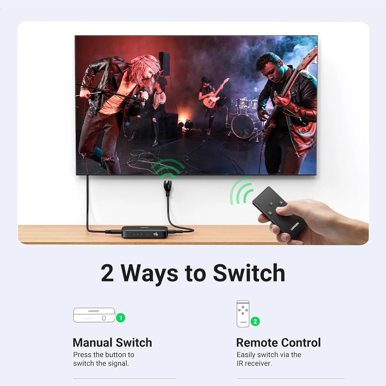 سوییچ HDMI یوگرین 4K 30Hz، سوئیچر 3 ورودی 1 خروجی، اسپلیتر HDMI با قابلیت سوییچ آسان، پشتیبانی از 4K، HDR، 3D، HDCP سازگار با تی وی باکس، PS5، PS4، لپ تاپ، کامپیوتر، پروژکتور HDTV، مانیتور و غیره سوییچ HDMI یوگرین 4K 30Hz، سوئیچر 3 ورودی 1 خروجی، اسپلیتر HDMI با قابلیت سوییچ آسان، پشتیبانی از 4K، HDR، 3D، HDCP سازگار با تی وی باکس، PS5، PS4، لپ تاپ، کامپیوتر، پروژکتور HDTV، مانیتور و غیره