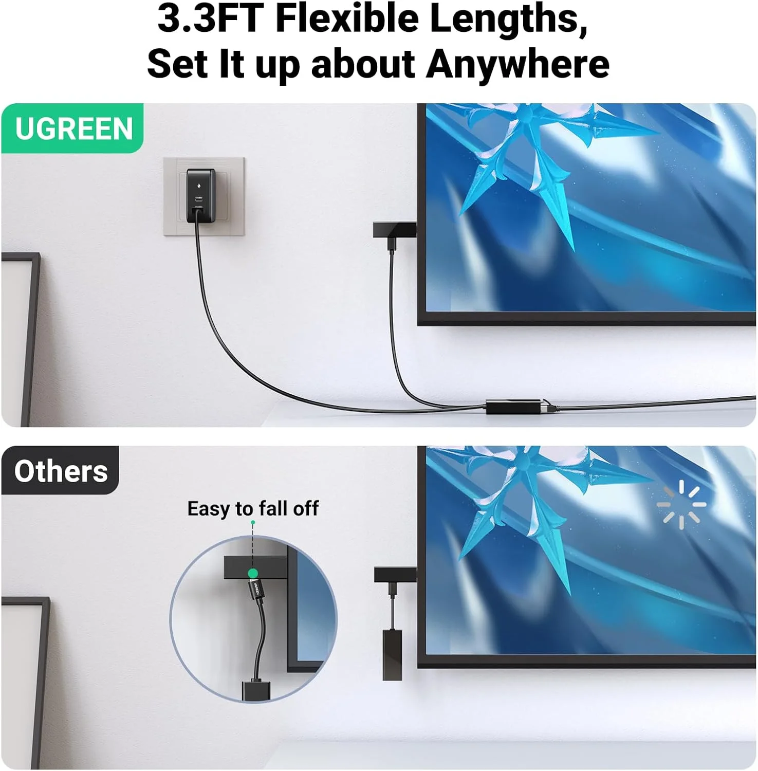 آداپتور اترنت میکرو USB یوگرین، آداپتور اترنت با کابل 1 متری و سیم برق، سازگار با فایر تی وی استیک Basic/2nd/4k/Lite، کروم کست 1/2/3/Ultra/Audio، فایر تی وی 3rd، اتصال آسان، 10/100 مگابیت بر ثانیه آداپتور اترنت میکرو USB یوگرین، آداپتور اترنت با کابل 1 متری و سیم برق، سازگار با فایر تی وی استیک Basic/2nd/4k/Lite، کروم کست 1/2/3/Ultra/Audio، فایر تی وی 3rd، اتصال آسان، 10/100 مگابیت بر ثانیه