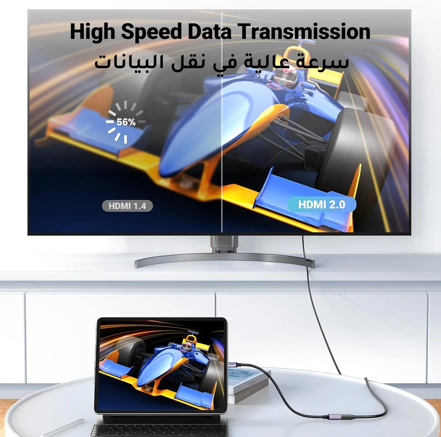 کابل آداپتور بافته شده Micro HDMI به HDMI یوگرین، کابل پرسرعت نر به ماده، پشتیبانی از 3D 4K 60Hz 1080P اترنت بازگشت صدا سازگار برای GoPro Hero 6 5، تبلت ها، دوربین ها، PS5 - مشکی - 0.25 متر کابل آداپتور بافته شده Micro HDMI به HDMI یوگرین، کابل پرسرعت نر به ماده، پشتیبانی از 3D 4K 60Hz 1080P اترنت بازگشت صدا سازگار برای GoPro Hero 6 5، تبلت ها، دوربین ها، PS5 - مشکی - 0.25 متر
