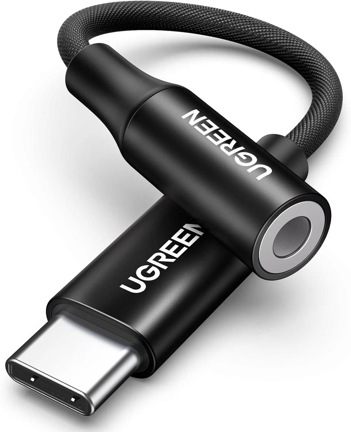 آداپتور USB C به 3.5 میلی متری UGREEN، آداپتور هدفون آیفون 16، DAC USB C به Aux 3.5 میلی متری به جک Type C با روکش بافته شده سازگار با سری آیفون 16، آیپد پرو، گلکسی S22 S23 Ultra (مشکی) آداپتور USB C به 3.5 میلی متری UGREEN، آداپتور هدفون آیفون 16، DAC USB C به Aux 3.5 میلی متری به جک Type C با روکش بافته شده سازگار با سری آیفون 16، آیپد پرو، گلکسی S22 S23 Ultra (مشکی)