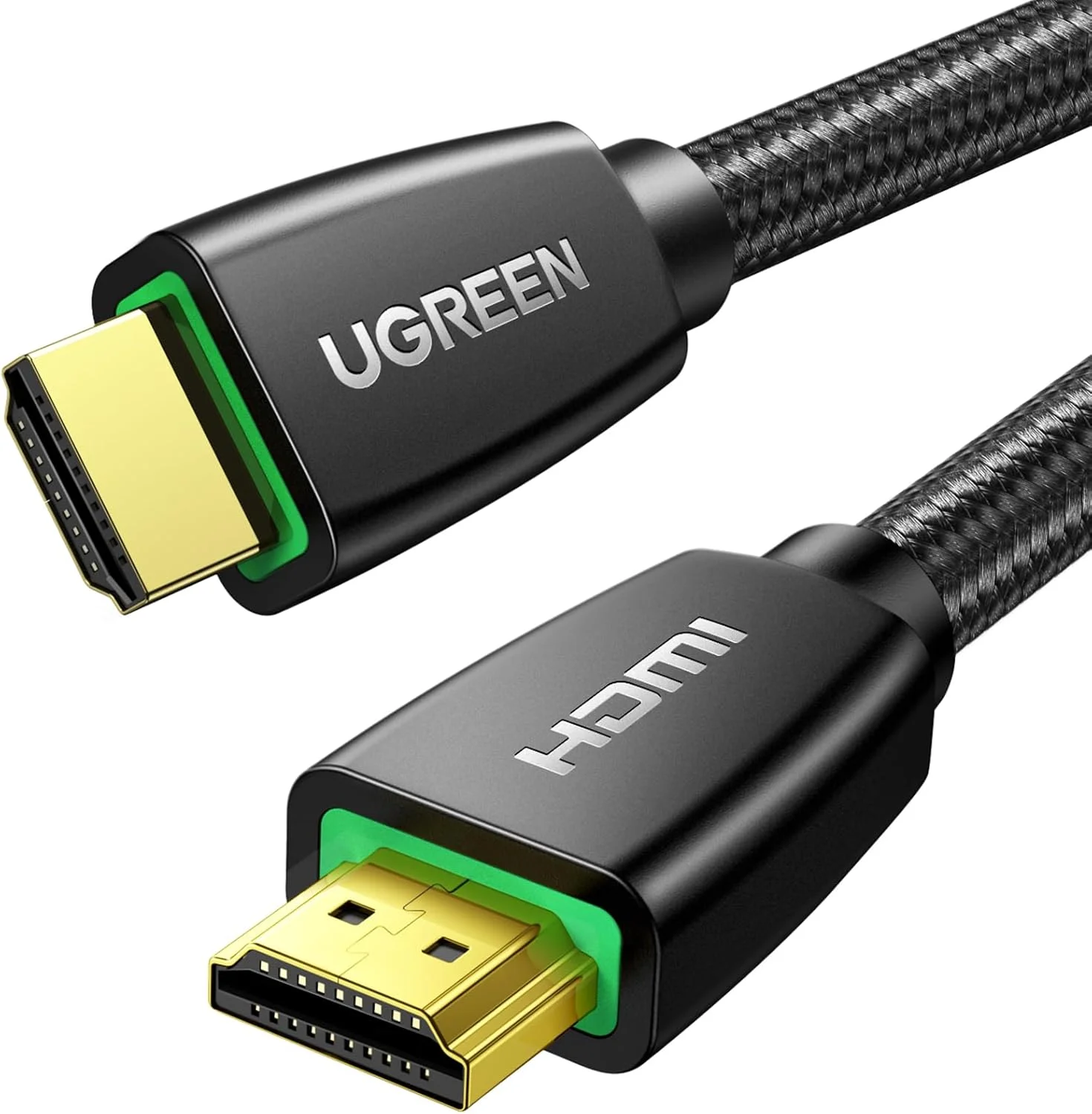 کابل HDMI 4K یوگرین 2 متری HDMI 2.0 18Gbps سرعت بالا 4K@60Hz سیم ویدیو Ultra HD 3D 4K بافته شده سازگار با MacBook Pro UHD TV Nintendo Switch Xbox Playstation PS5/4 PC Laptop