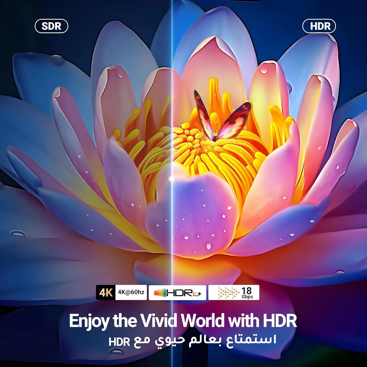 کابل HDMI 4K یوگرین 2 متری HDMI 2.0 18Gbps سرعت بالا 4K@60Hz سیم ویدیو Ultra HD 3D 4K بافته شده سازگار با MacBook Pro UHD TV Nintendo Switch Xbox Playstation PS5/4 PC Laptop کابل HDMI 4K یوگرین 2 متری HDMI 2.0 18Gbps سرعت بالا 4K@60Hz سیم ویدیو Ultra HD 3D 4K بافته شده سازگار با MacBook Pro UHD TV Nintendo Switch Xbox Playstation PS5/4 PC Laptop
