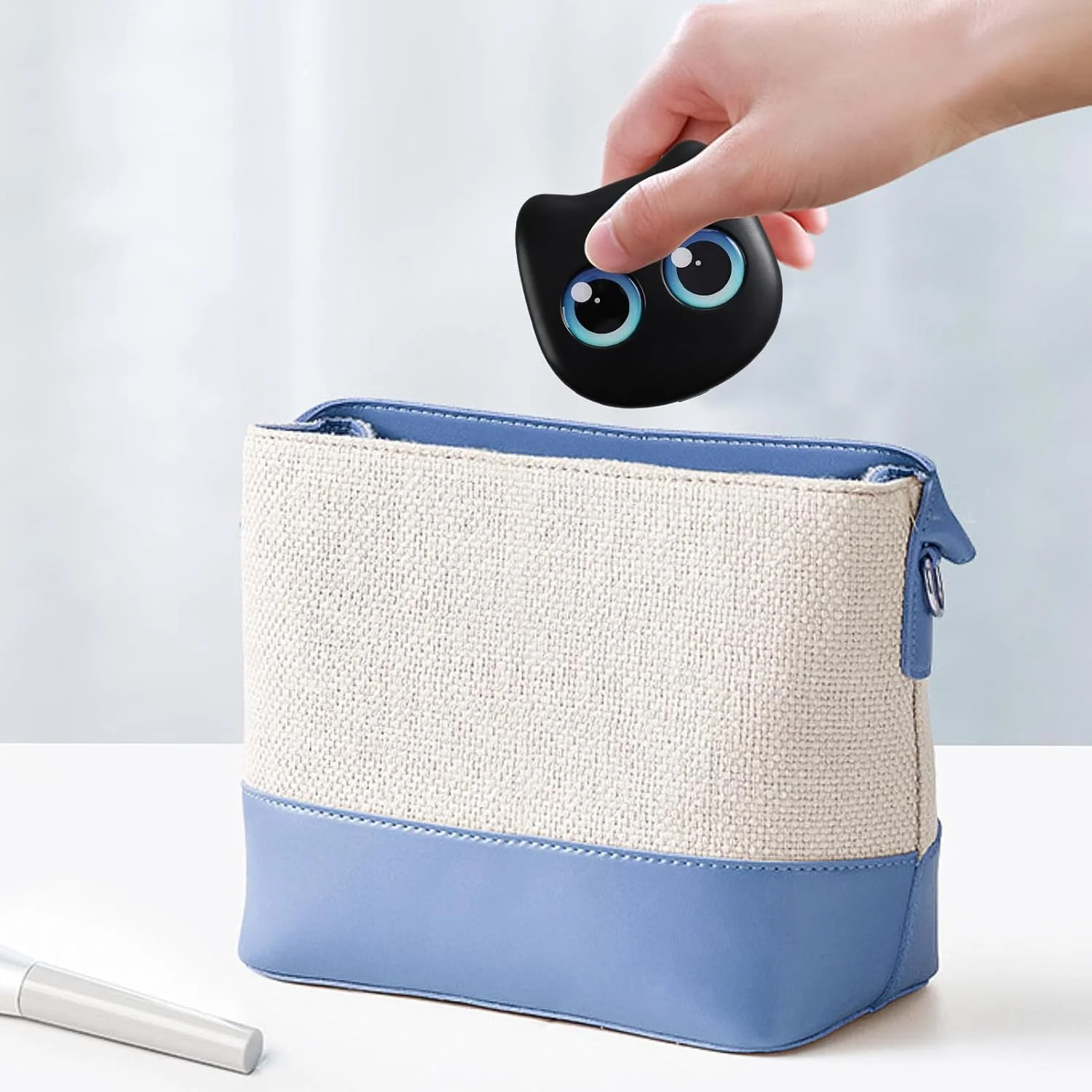 ست برس آرایشی | مجموعه برس های آرایشی، جعبه نگهداری طرح گربه ای با آینه، لوازم آرایشی قابل حمل برای استفاده روزانه، مسافرت، رفت و آمد، سفر کاری و تولدها برای خانم ها و دوستان