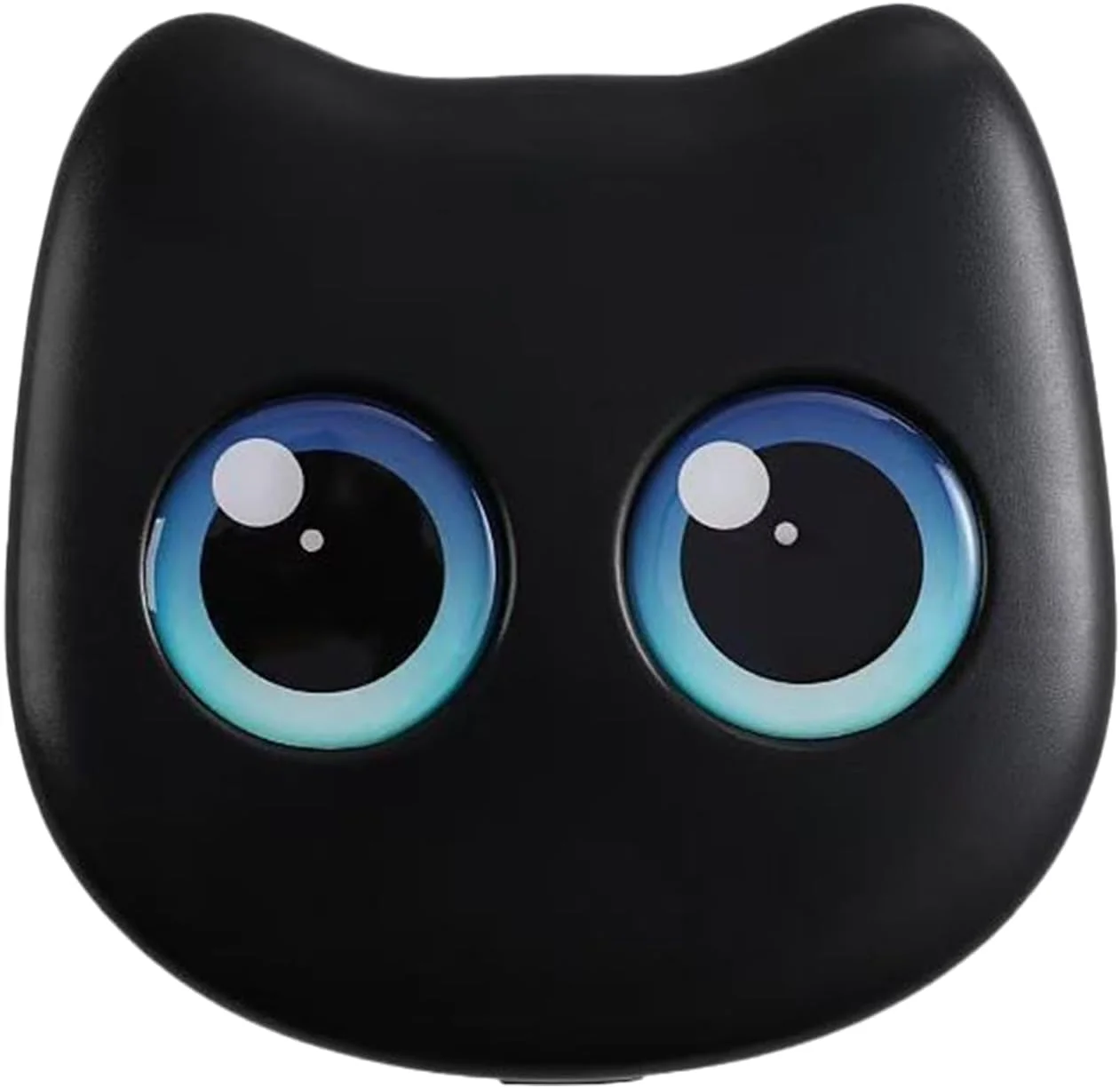 ست برس آرایشی - مجموعه برس لوازم آرایشی - لوازم آرایشی قابل حمل با جعبه نگهداری آینه ای طرح گربه برای سفر، ماموریت کاری، استفاده روزانه در فضای باز، تولدها، زنان و دوستان