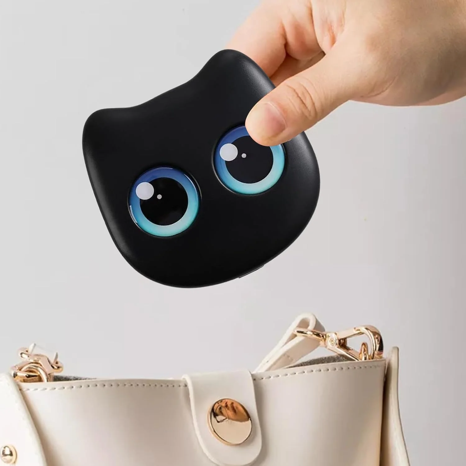 مجموعه برس آرایشی - ست برس های آرایشی | لوازم آرایشی قابل حمل با جعبه نگهداری آینه ای شکل گربه ای برای سفر، ماموریت کاری، استفاده روزانه در فضای باز، تولدها، زنان و دوستان