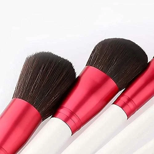 ست برس آرایشی 13 تکه با دسته سفید، شامل برس کرم پودر، برس های آرایشی برای ترکیب کرم پودر، پودر صورت، رژگونه، کانسیلر و لوازم آرایش چشم، ابعاد 18 * 12 * 1.6 سانتی متر، سفید (رنگ: سفید)