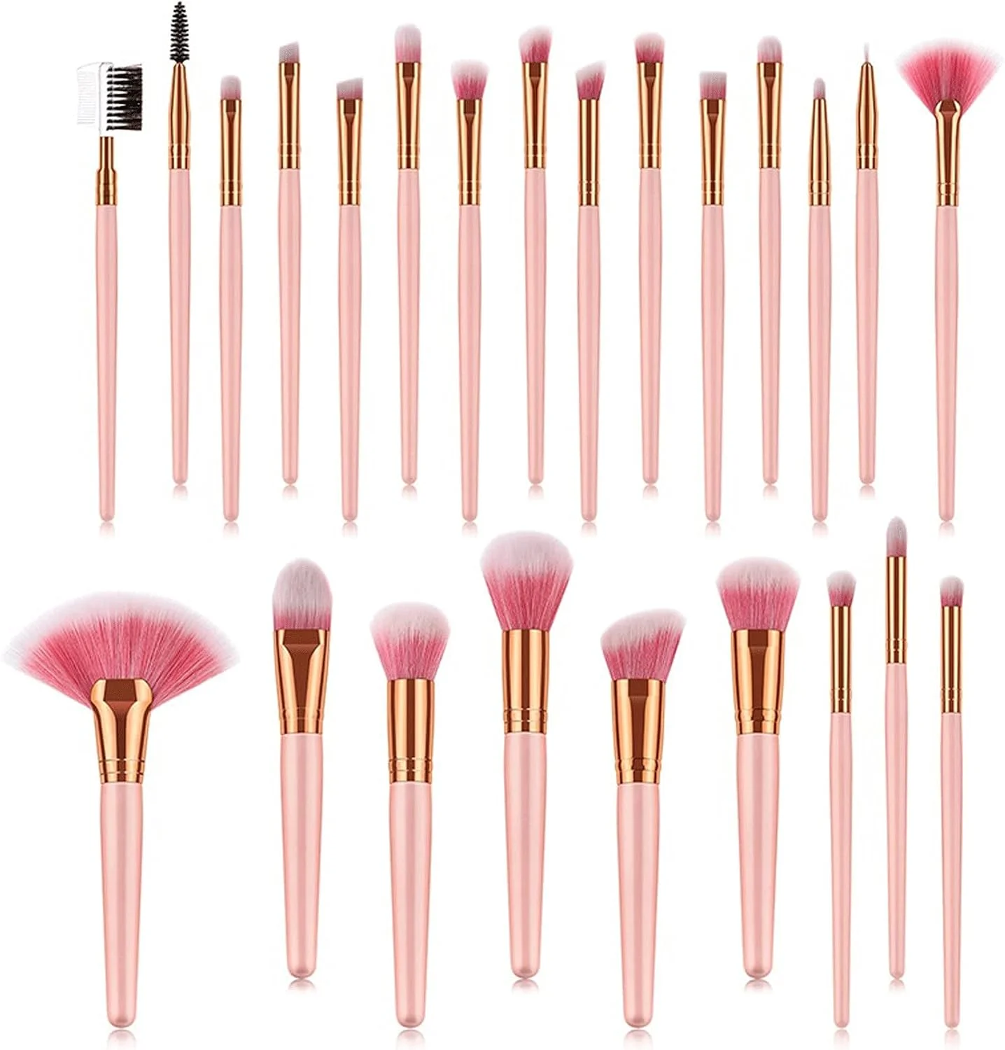 Make Up Brushes 24 pcs Makeup Brushes Set Eyeshadow Make Up Brush Kit.