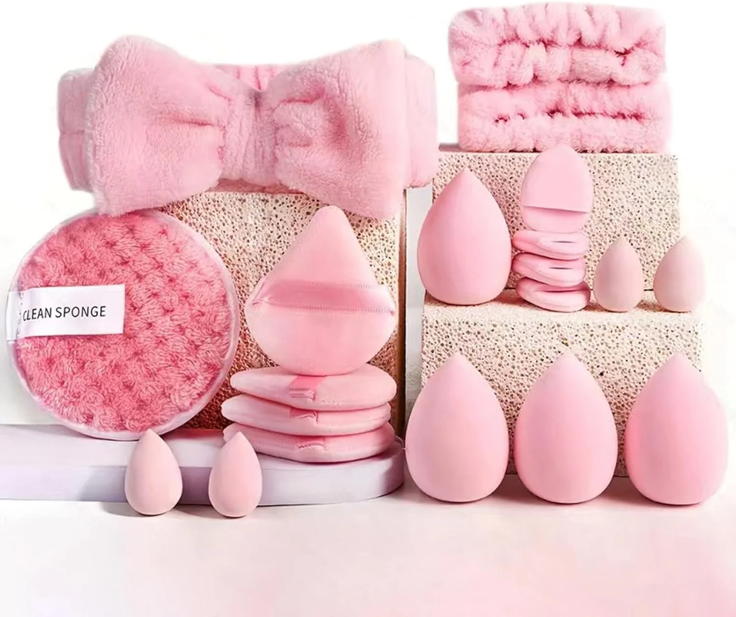 ست برس آرایشی برای زنان | کیت لوازم جانبی آرایش برس - ست ابزار آرایشی قابل حمل برای دختران، زنان، متخصصان و مبتدیان، سایه چشم، کرم پودر، رژگونه