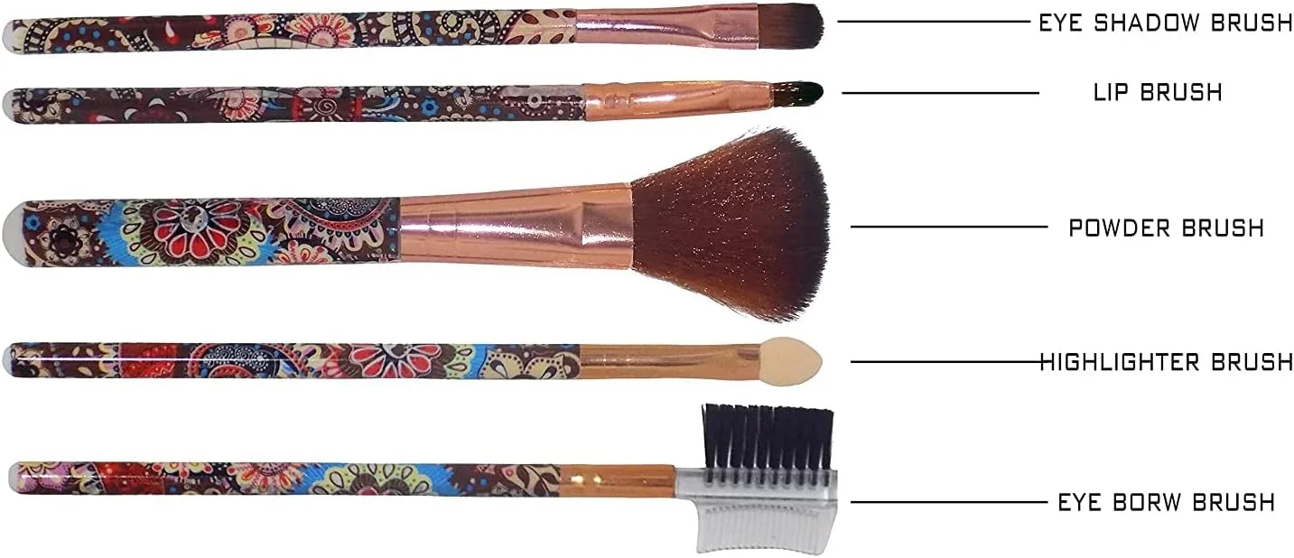 ست برس آرایشی مجیک برای کرم پودر، پودر، سایه چشم تخت، رژگونه، ریمل، خط چشم، لب و برس های ترکیبی سایه چشم برای زنان و دختران (چند رنگ M2) ست برس آرایشی مجیک برای کرم پودر، پودر، سایه چشم تخت، رژگونه، ریمل، خط چشم، لب و برس های ترکیبی سایه چشم برای زنان و دختران (چند رنگ M2)