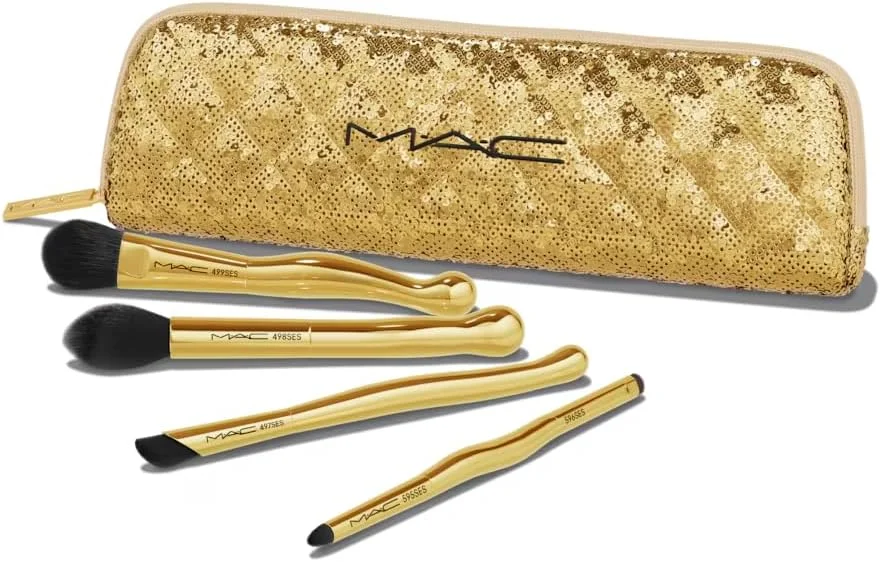 MAC Golden Touch Mini Brush Kit, 5 Piece Set MAC Golden Touch Mini Brush Kit, 5 Piece Set