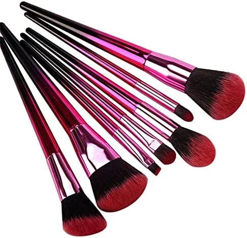 ست برس آرایشی لوکس بیوتی شامل ۷ برس حرفه ای برای آرایش صورت، مناسب کرم پودر، ترکیب، سایه چشم، رژگونه، پودر، هایلایتر مایع، چشم، لب و کانتور