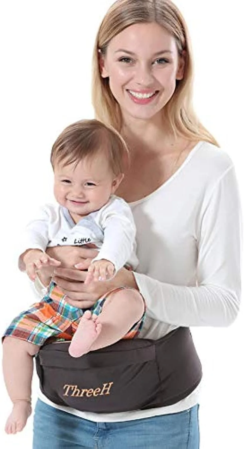 کمربند صندلی ران کودک ThreeH مدل تکیه‌گاهی (قهوه ای)