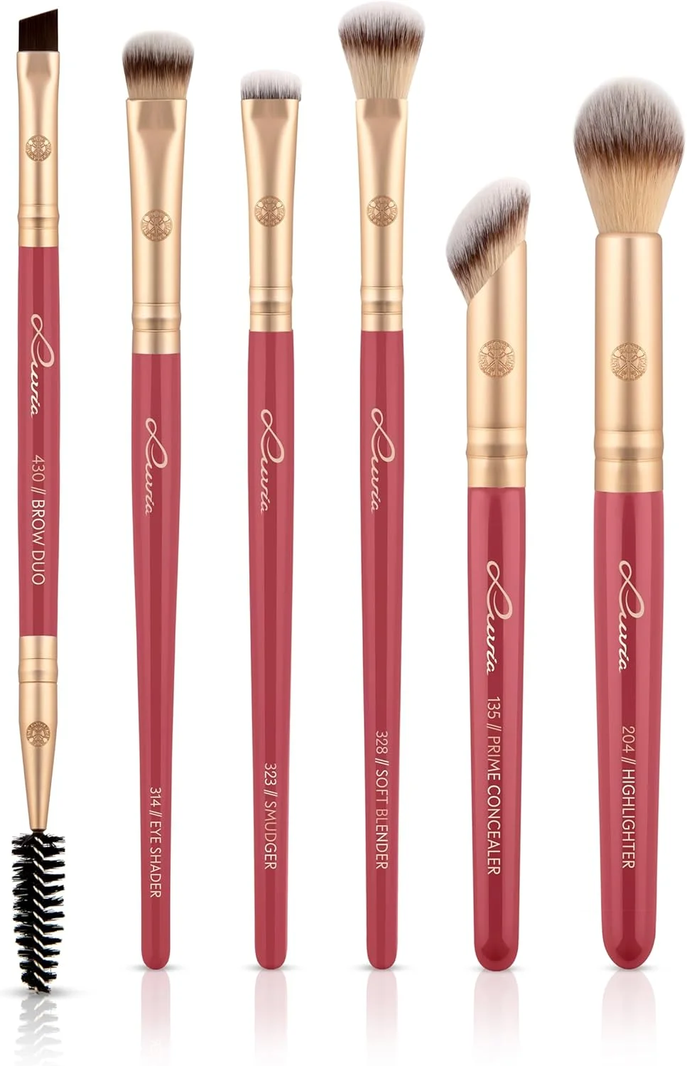 ست براش آرایشی ۱۴ تکه Luvia Cosmetics - ست براش وگان با براش پودر XL، اسفنج و بلندر - ایده آل برای مبتدیان و حرفه ای ها - براش های آرایشی برای آرایش بی نقص ست براش آرایشی ۱۴ تکه Luvia Cosmetics - ست براش وگان با براش پودر XL، اسفنج و بلندر - ایده آل برای مبتدیان و حرفه ای ها - براش های آرایشی برای آرایش بی نقص