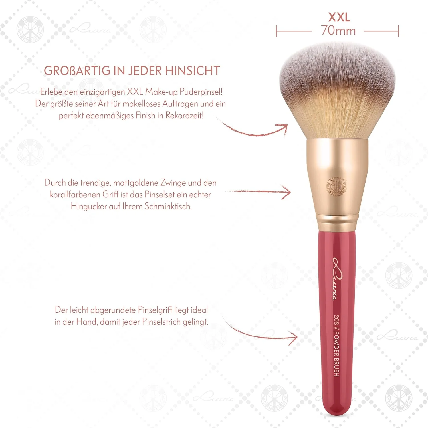 ست براش آرایشی ۱۴ تکه Luvia Cosmetics - ست براش وگان با براش پودر XL، اسفنج و بلندر - ایده آل برای مبتدیان و حرفه ای ها - براش های آرایشی برای آرایش بی نقص ست براش آرایشی ۱۴ تکه Luvia Cosmetics - ست براش وگان با براش پودر XL، اسفنج و بلندر - ایده آل برای مبتدیان و حرفه ای ها - براش های آرایشی برای آرایش بی نقص