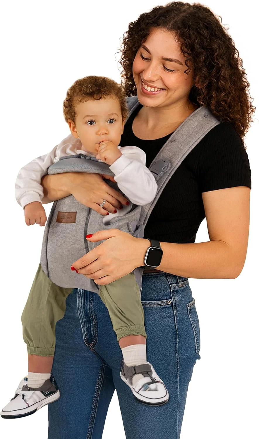 Neobreez ATLIX 3-in-1 Baby Carrier for Newborns To Toddler,Head Support,Extra Soft&Ergonomic,Detachable Privacy Hood&Saliva Cotton Bib,Lightweight Front&Back Backpack Infant Carrier,8-33lbs,3-15kg