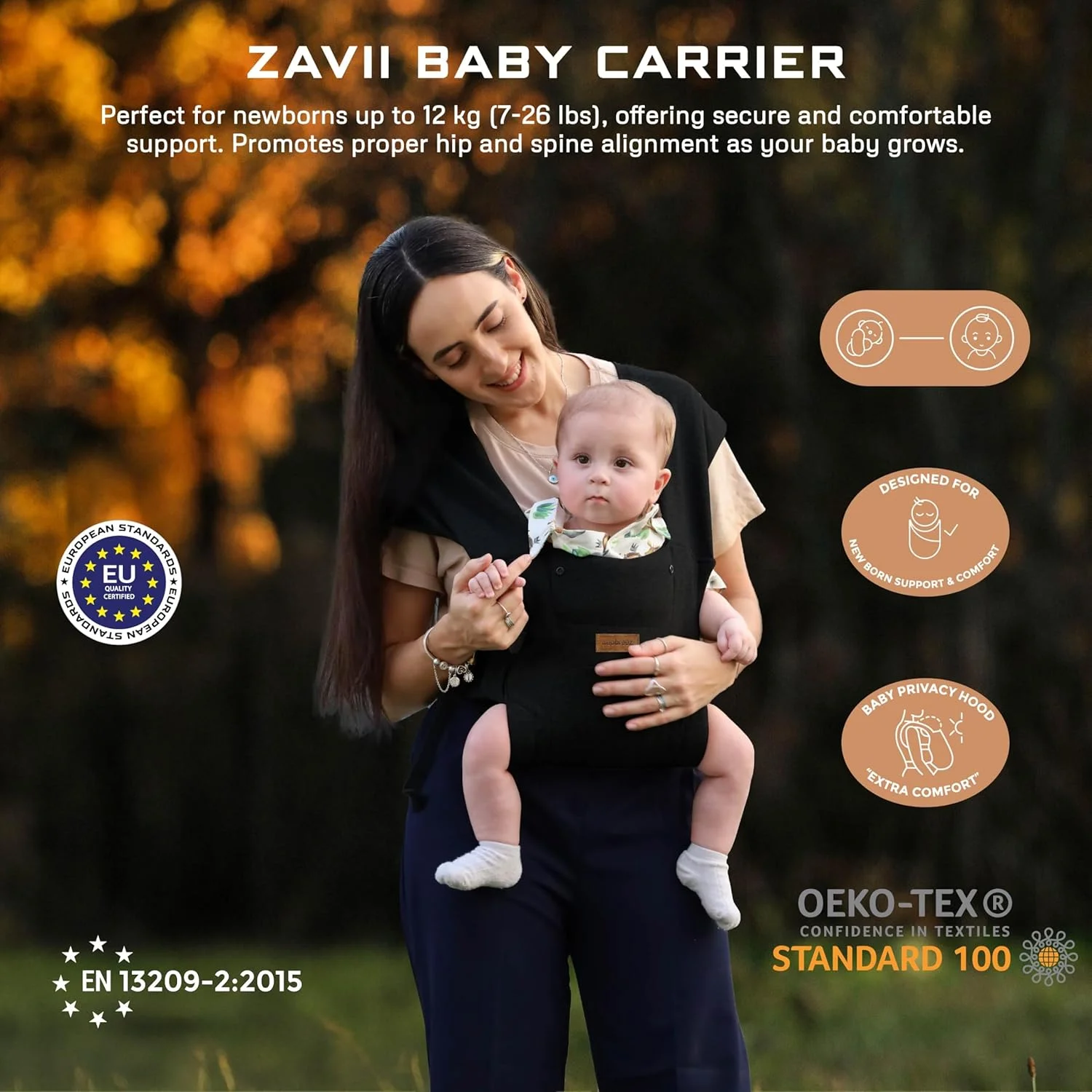 آغوشی نوزاد نئوبریز ZAVII 2-در-1 برای نوزادان تا کودکان نوپا، دارای پشتیبانی از سر، بسیار نرم و ارگونومیک، دارای کلاهک حریم خصوصی جداشدنی و پیش بند پنبه ای، آغوشی سبک وزن با قابلیت تنظیم آسان برای نوزاد، 3-12 کیلوگرم آغوشی نوزاد نئوبریز ZAVII 2-در-1 برای نوزادان تا کودکان نوپا، دارای پشتیبانی از سر، بسیار نرم و ارگونومیک، دارای کلاهک حریم خصوصی جداشدنی و پیش بند پنبه ای، آغوشی سبک وزن با قابلیت تنظیم آسان برای نوزاد، 3-12 کیلوگرم
