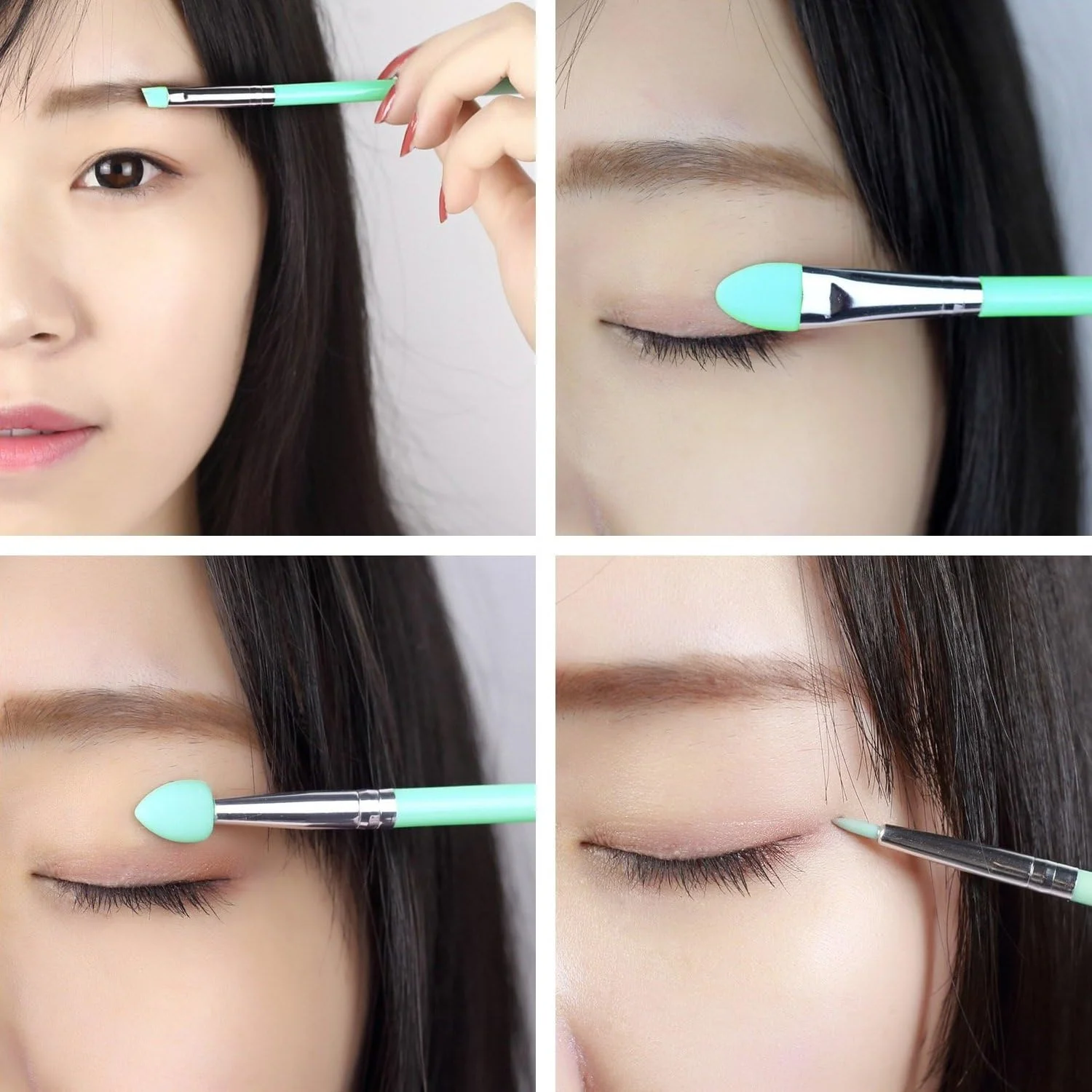 ست برس آرایشی سیلیکونی 7 تکه LORMAY: برس ماسک صورت، خط چشم، ابرو، سایه چشم، برس های آرایشی لب (سبز نعنایی) ست برس آرایشی سیلیکونی 7 تکه LORMAY: برس ماسک صورت، خط چشم، ابرو، سایه چشم، برس های آرایشی لب (سبز نعنایی)