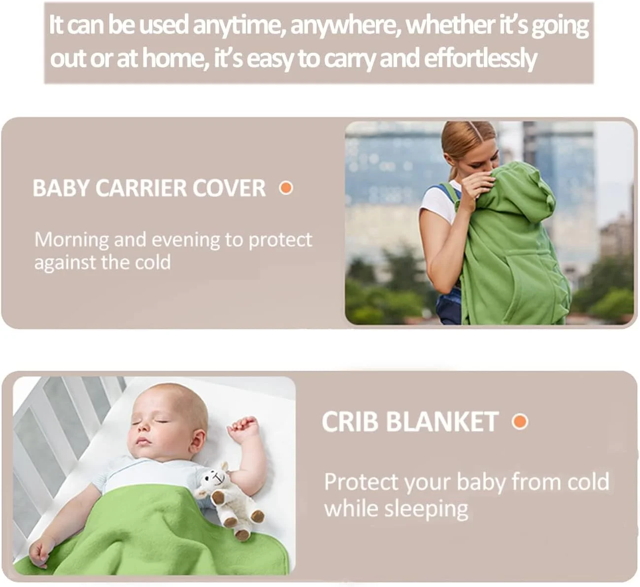 روکش کریر نوزاد NALACAL، روکش کالسکه نوزاد جهانی برای تمام فصول، شنل کشی کلاه دار گرم، هودی شنل کانگورویی برای آغوشی نوزاد، مناسب برای انواع کریر نوزاد و صندلی کمری نوزاد روکش کریر نوزاد NALACAL، روکش کالسکه نوزاد جهانی برای تمام فصول، شنل کشی کلاه دار گرم، هودی شنل کانگورویی برای آغوشی نوزاد، مناسب برای انواع کریر نوزاد و صندلی کمری نوزاد