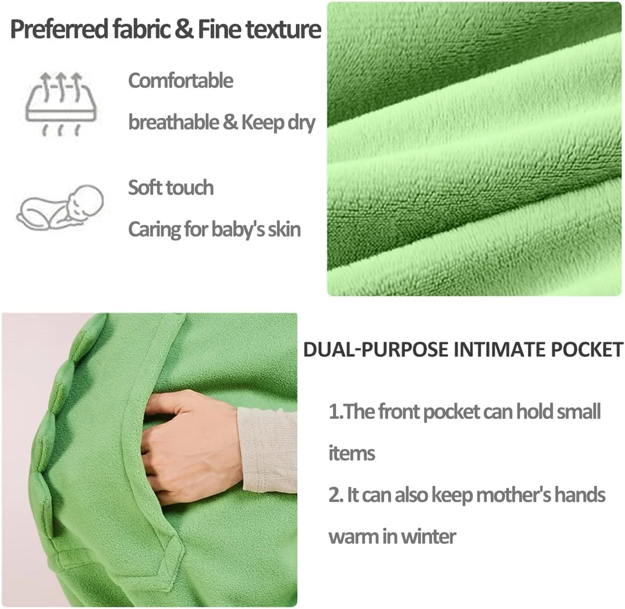 روکش کریر نوزاد NALACAL، روکش کالسکه نوزاد جهانی برای تمام فصول، شنل کشی کلاه دار گرم، هودی شنل کانگورویی برای آغوشی نوزاد، مناسب برای انواع کریر نوزاد و صندلی کمری نوزاد روکش کریر نوزاد NALACAL، روکش کالسکه نوزاد جهانی برای تمام فصول، شنل کشی کلاه دار گرم، هودی شنل کانگورویی برای آغوشی نوزاد، مناسب برای انواع کریر نوزاد و صندلی کمری نوزاد