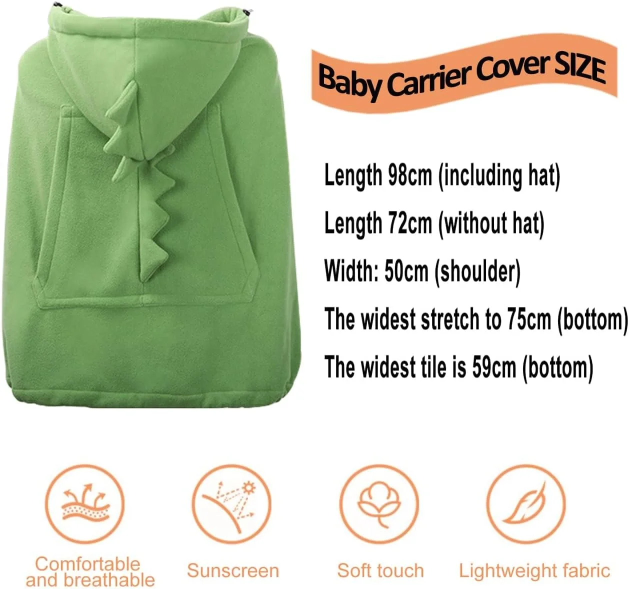 روکش کریر نوزاد NALACAL، روکش کالسکه نوزاد جهانی برای تمام فصول، شنل کشی کلاه دار گرم، هودی شنل کانگورویی برای آغوشی نوزاد، مناسب برای انواع کریر نوزاد و صندلی کمری نوزاد روکش کریر نوزاد NALACAL، روکش کالسکه نوزاد جهانی برای تمام فصول، شنل کشی کلاه دار گرم، هودی شنل کانگورویی برای آغوشی نوزاد، مناسب برای انواع کریر نوزاد و صندلی کمری نوزاد