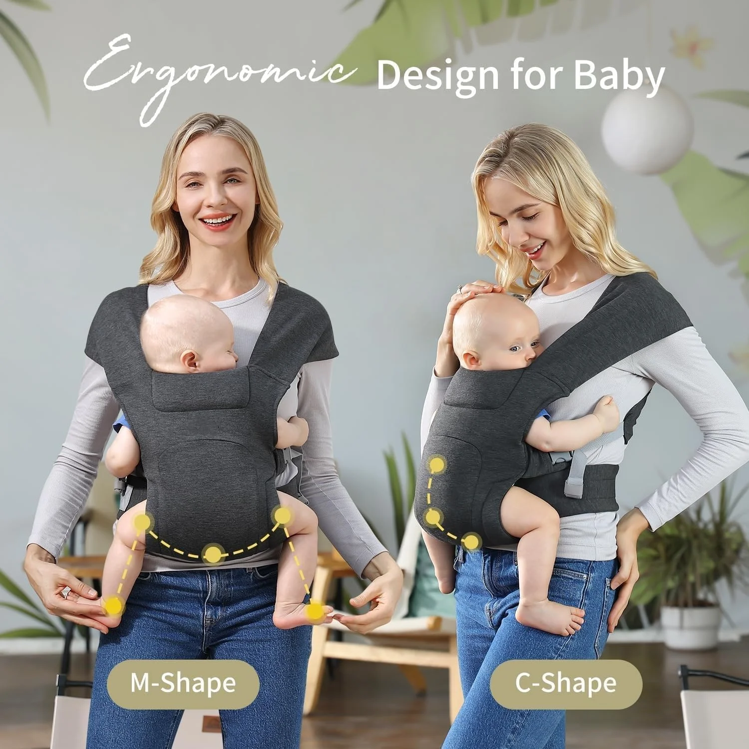 کودکبر نالاکال، کودکبر ارگونومیک برای نوزاد تا 12 کیلوگرم، کودکبر نوزاد دنج و سبک وزن با پشتیبانی کمری تقویتشده، ایدهآل برای والدینی که میخواهند دستانشان آزاد باشد، خاکستری کودکبر نالاکال، کودکبر ارگونومیک برای نوزاد تا 12 کیلوگرم، کودکبر نوزاد دنج و سبک وزن با پشتیبانی کمری تقویتشده، ایدهآل برای والدینی که میخواهند دستانشان آزاد باشد، خاکستری