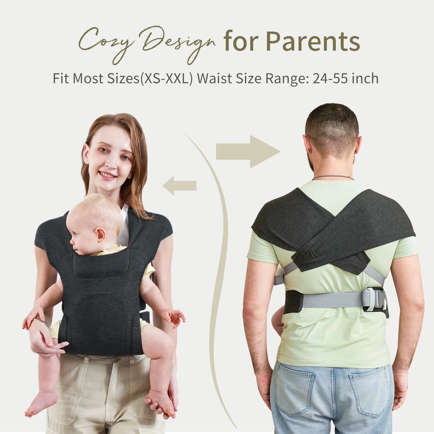 کودکبر نالاکال، کودکبر ارگونومیک برای نوزاد تا 12 کیلوگرم، کودکبر نوزاد دنج و سبک وزن با پشتیبانی کمری تقویتشده، ایدهآل برای والدینی که میخواهند دستانشان آزاد باشد، خاکستری کودکبر نالاکال، کودکبر ارگونومیک برای نوزاد تا 12 کیلوگرم، کودکبر نوزاد دنج و سبک وزن با پشتیبانی کمری تقویتشده، ایدهآل برای والدینی که میخواهند دستانشان آزاد باشد، خاکستری