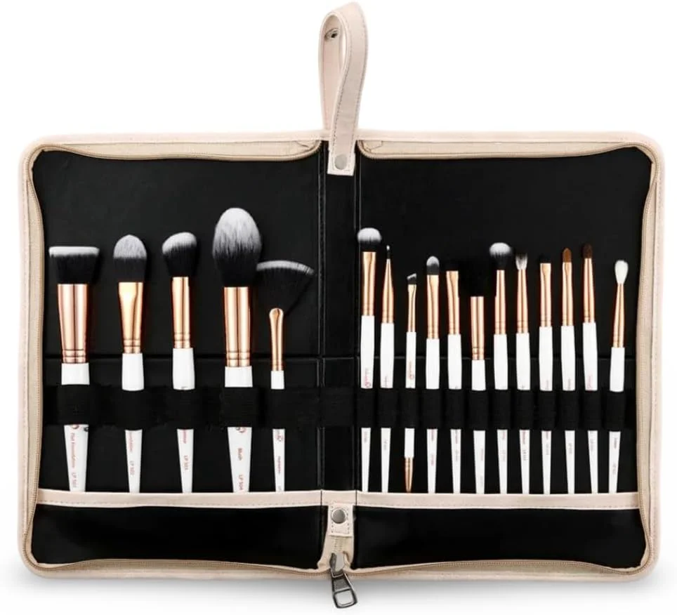 مجموعه برس آرایشی 17 تکه لندن پرایم HD Glam Strokes، شامل برس های خط چشم، برس های ترکیب کننده، برس های پودر صورت، برس های رژگونه و ابزار آرایشی مجموعه برس آرایشی 17 تکه لندن پرایم HD Glam Strokes، شامل برس های خط چشم، برس های ترکیب کننده، برس های پودر صورت، برس های رژگونه و ابزار آرایشی