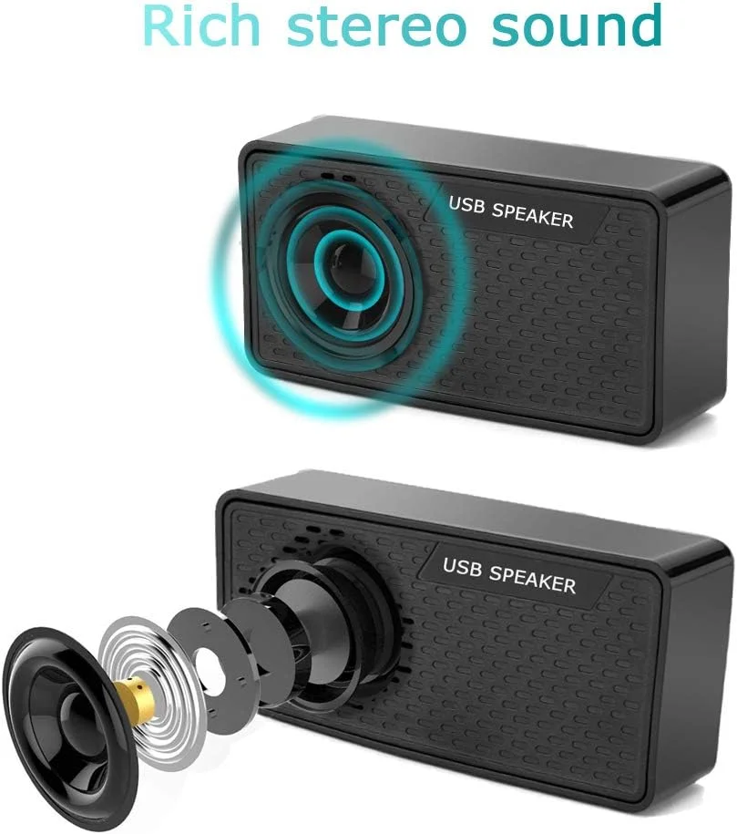 اسپیکر مینی کامپیوتر قابل حمل Shuley، اسپیکر چند رسانه ای استریو با سیم و تغذیه USB برای کامپیوتر، نوت بوک، رایانه شخصی، لپ تاپ، پیشخوان پرداخت اسپیکر مینی کامپیوتر قابل حمل Shuley، اسپیکر چند رسانه ای استریو با سیم و تغذیه USB برای کامپیوتر، نوت بوک، رایانه شخصی، لپ تاپ، پیشخوان پرداخت