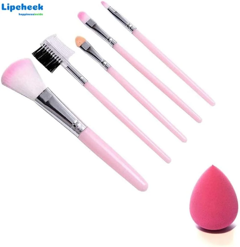 ست برس آرایشی 5 تکه موی نرم صورتی Lipcheek به همراه 1 بیوتی بلندر صورتی - (بسته 6 عددی) ست برس آرایشی 5 تکه موی نرم صورتی Lipcheek به همراه 1 بیوتی بلندر صورتی - (بسته 6 عددی)