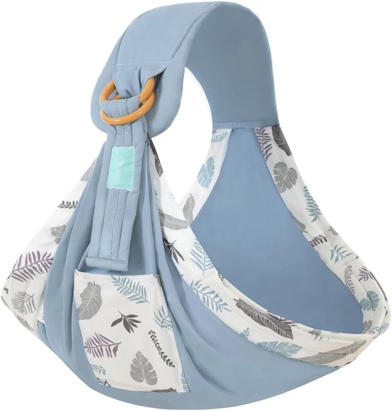 آغوشی اسلینگ نوزاد MOTIM، آغوشی یک طرفه برای کودک نوپا، آغوشی نخی طبیعی نگهدارنده نوزاد، بسیار راحت با حلقه های محکم برای نوزاد تا کودک نوپا تا 15 کیلوگرم